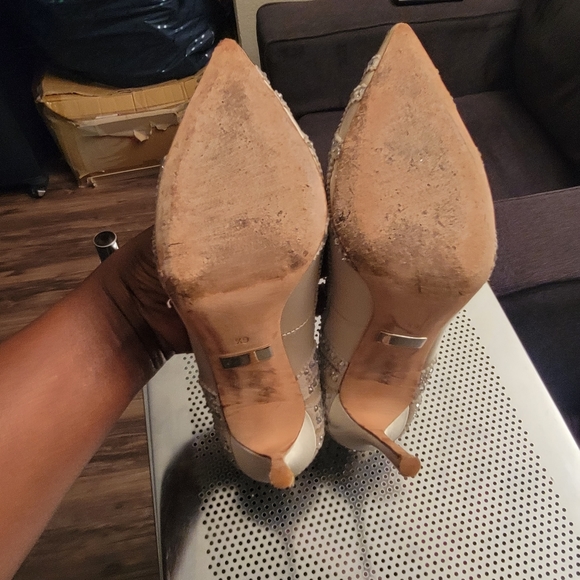 Badgley Mischka Kiara Embellished pointed Toe heels - Picture 7 of 12